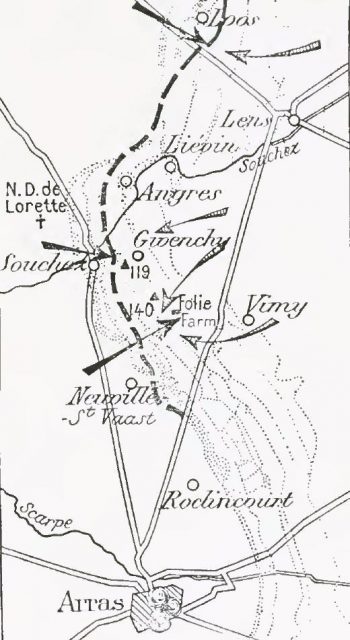 French 10th Army attack, Artois, September 1915.