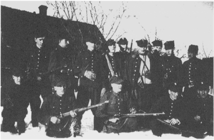 Hubal and his partisan unit, winter 1940