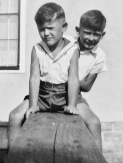 Pat (front) and his brother Jerry (Photo courtesy of Pat Finn).