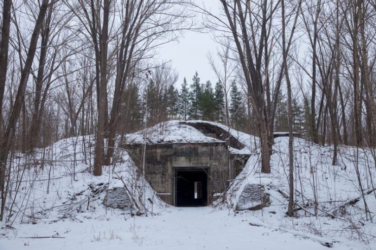 Stock photo of a secret Soviet military bunker – echo of Cold war.