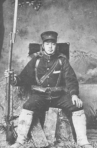 Imperial Japanese Army Soldier in 1894.