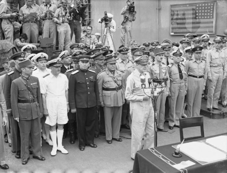 Japanese Surrender at Tokyo Bay.