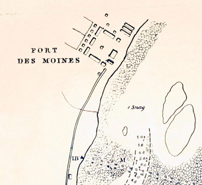 Lee’s Own Sketch of Fort Des Moines.