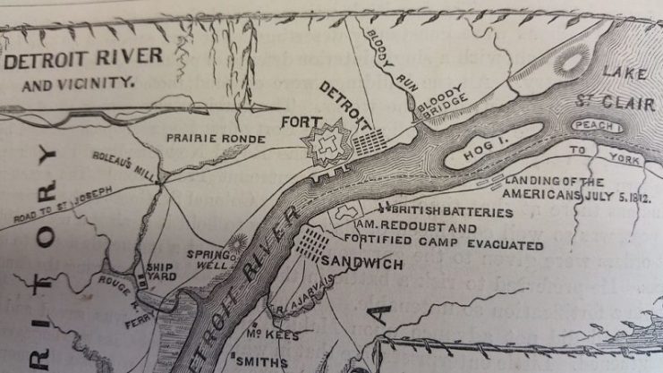 Location of Fort Detroit