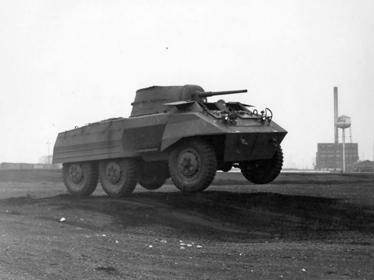 M8 Armored Car Jump View.