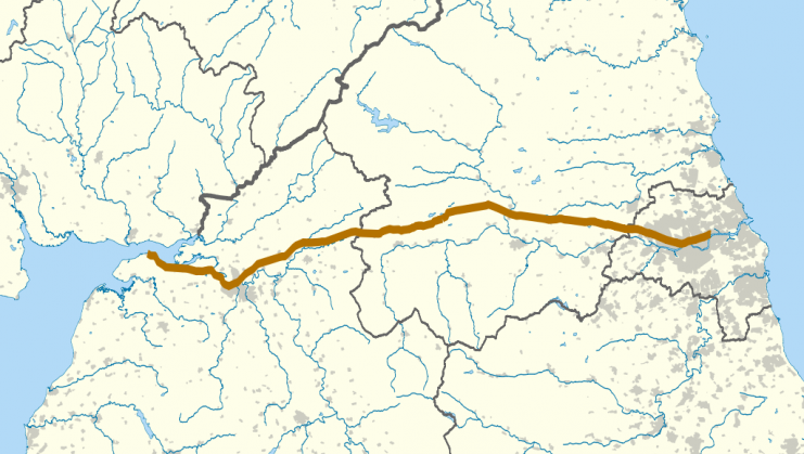 Map of Hadrian’s Wall – Nilfanion CC BY-SA 3.0