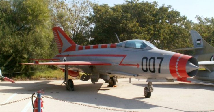 Redfa’s MiG-21, the subject of Operation Diamond, at the Israeli Air Force Museum in Hatzerim. By Oren Rozen / CC BY-SA 3.0