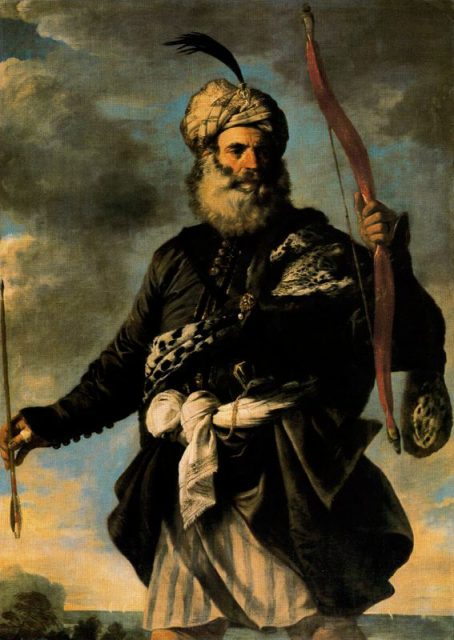 A Barbary pirate, Pier Francesco Mola 1650