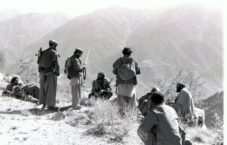 Mujahideen fighters in the Kunar Province of Afghanistan in 1987