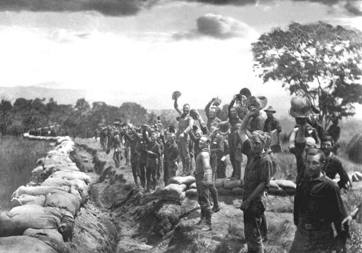 News of the Surrender of the Spanish in Cuba.