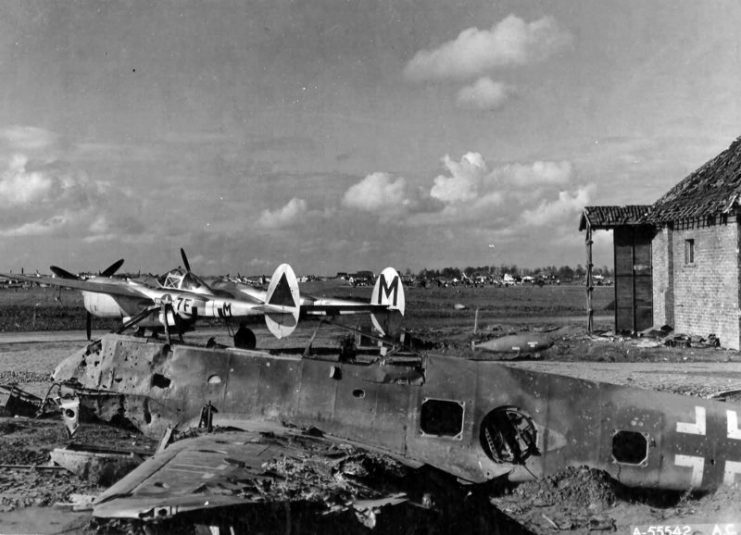 P-38J of the 485th FS in Florennes Juzaine Airfield – Belgium.