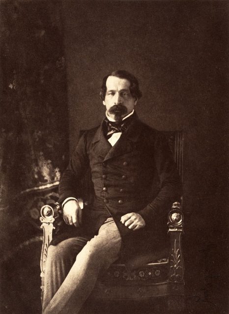 Photographic portrait of Franz Xaver Winterhalter Napoleon III (1852) by Gustave Le Gray
