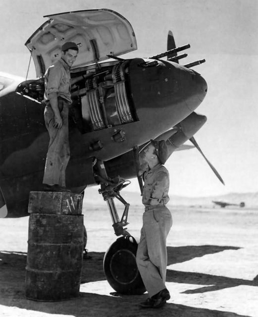 Pilot Ward Kuentzel and ground crew of the 96th FS.