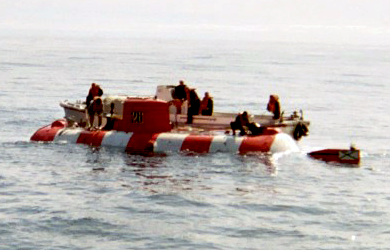 Priz Class Submarine Rescue Vehicle AS-28 in the Bering Sea.