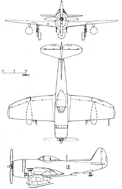P-47N technical drawing