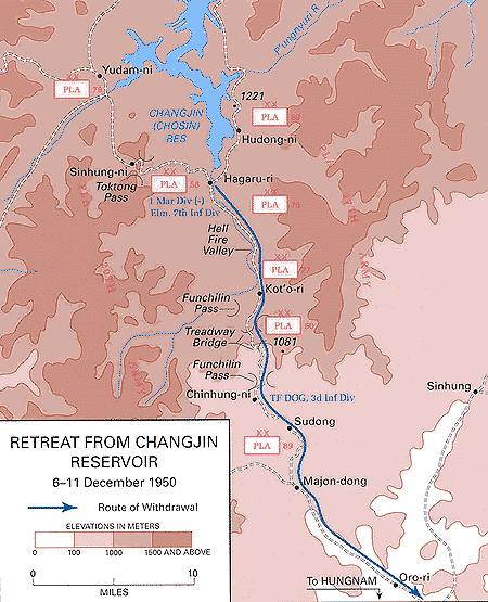 Retreat from Chosin Reservoir.