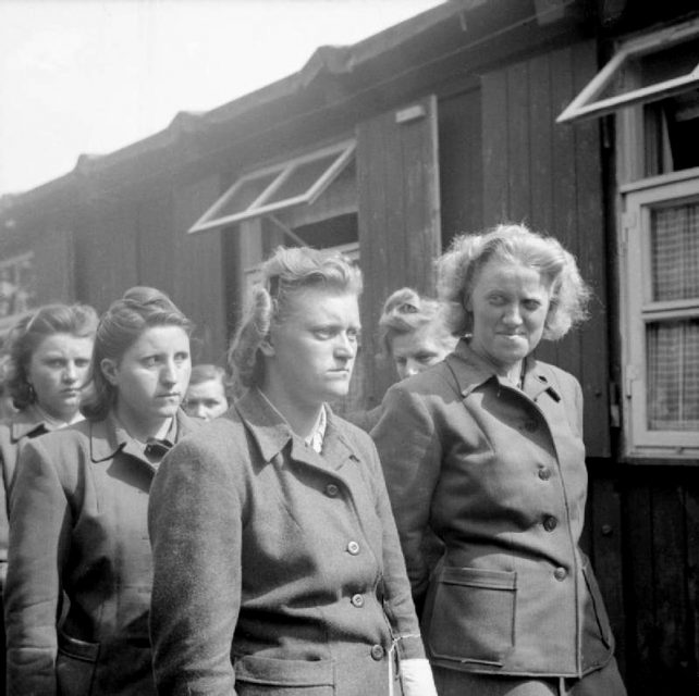 SS Women Camp Guard in Bergen-Belsen Concentration Camp – April 1945