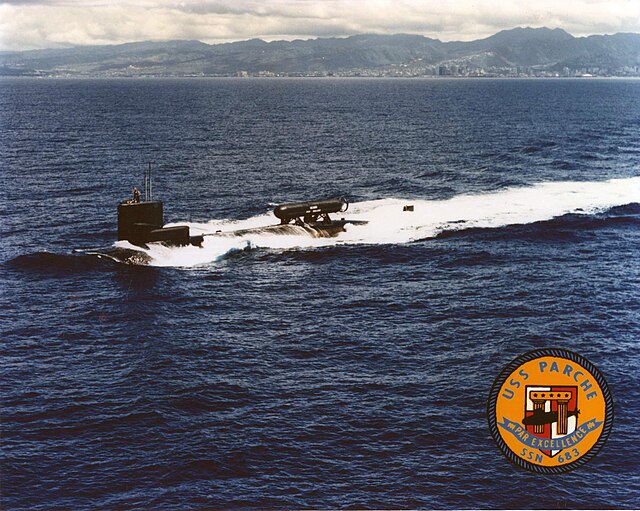 USS Parche (SSN-683) at sea