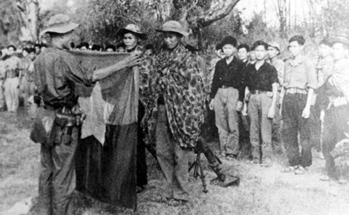 People’s Liberation Armed Forces Special Forces are sworn into the forces before the Tet Offensive.