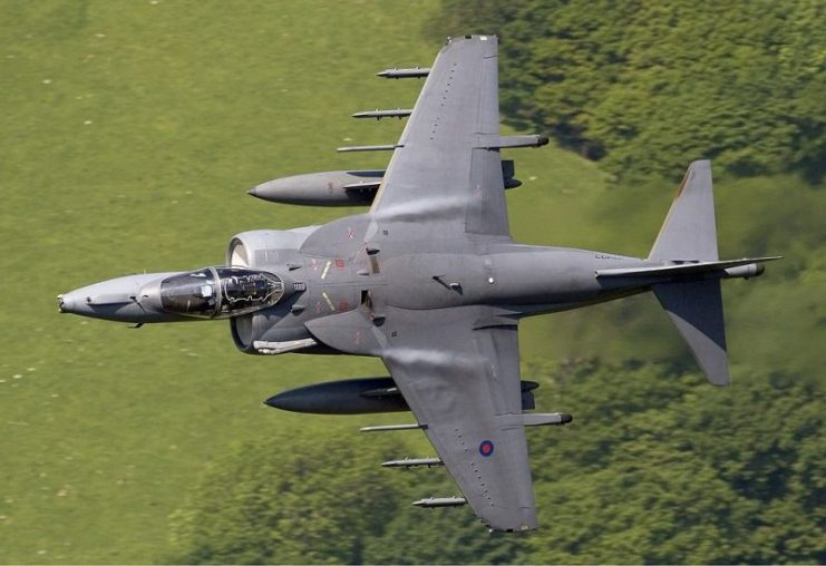 Royal Air Force British Aerospace Harrier GR9 at Machynlleth Loop. Chris Lofting – GFDL 1.2