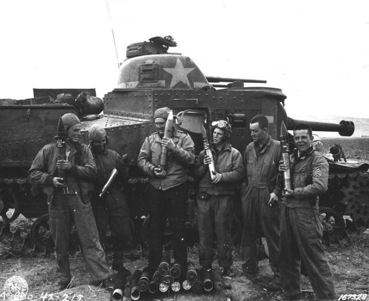 An M3 Lee equipped with its original dome.