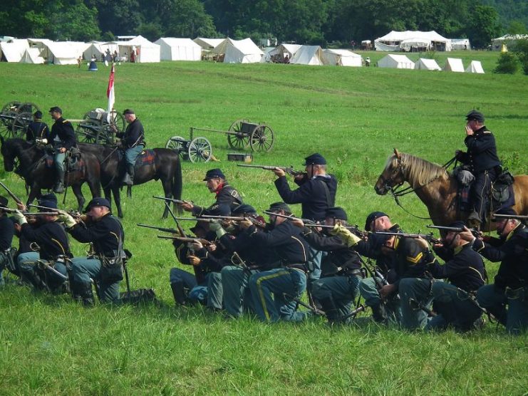Gettysburg Anniversary National Civil War Battle Reenactment, the single largest and one of the most pivotal military engagements ever fought on American soil. Photo: S Pakhrin from DC, USA / CC-BY-SA 2.0
