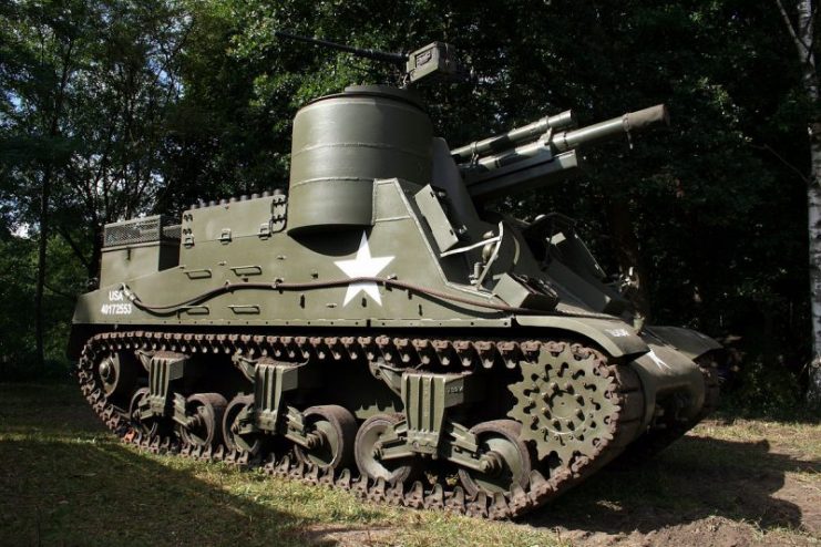 American tank M7 105-MM.  By Jean-Pol GRANDMONT / CC BY 3.0