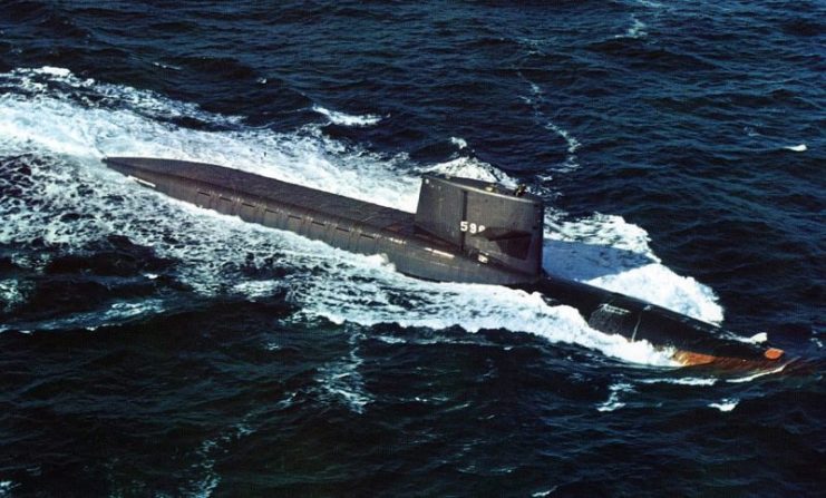 USS George Washington (SSBN-598) in the North Atlantic