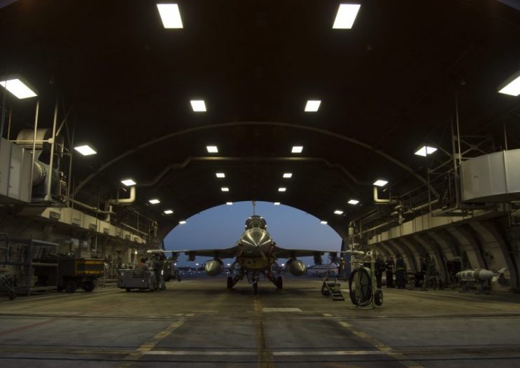 F-16 Fighting Falcon at Misawa Air Base, Japan, April 5, 2016.