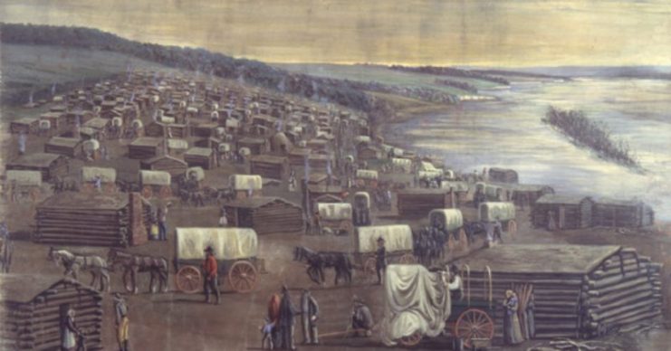 Mormon Pioneers. C.C.A. Christensen