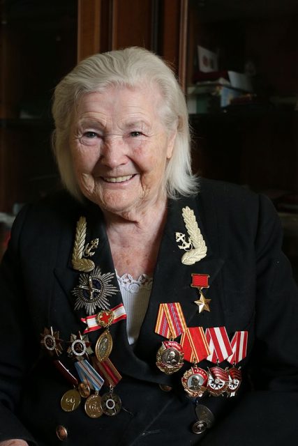 Ekaterina Illarionovna Mikhailova-Dyomina in 2016. Photo: Вячеслав Давыдкин / CC-BY-SA 4.0