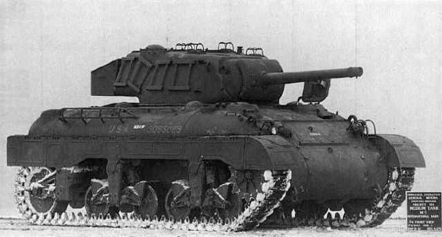 Third production M7 medium tank at the General Motors Proving Ground