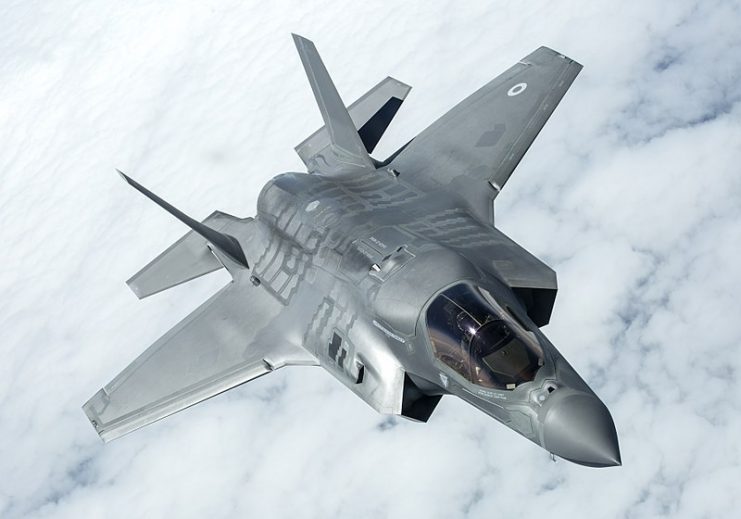 A British F-35B in flight in 2016