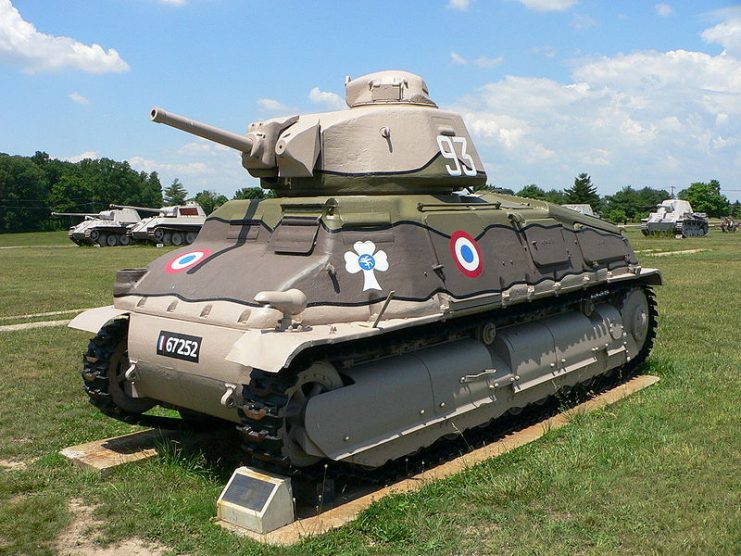 A SOMUA S35 at the US Army Ordnance Museum.Photo Mark Pellegrini CC BY-SA 2.5