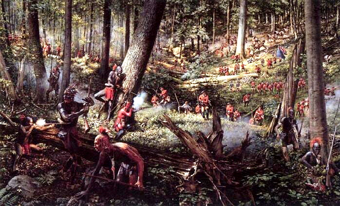A Battle during the Indian war