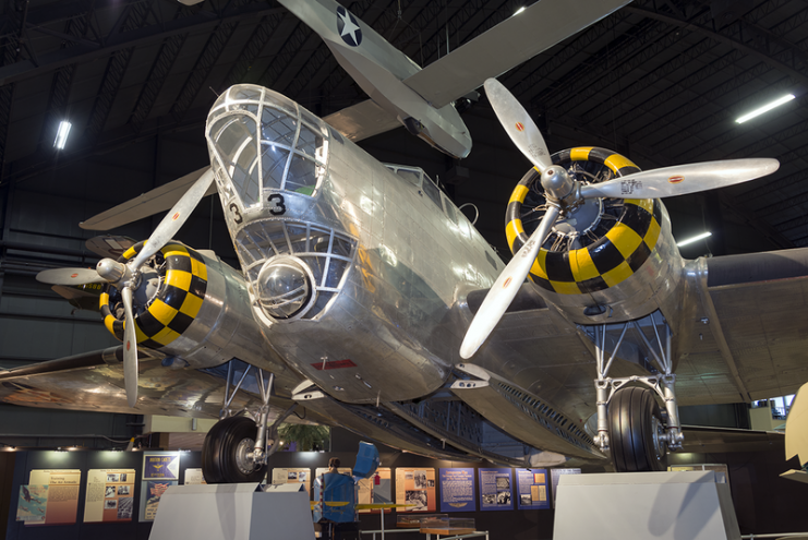 B-18A Bolo 37-0469 from the 38th Reconnaissance Squadron on display at the National Museum of the U.S. Air Force. By Arjun Sarup CC BY-SA 4.0