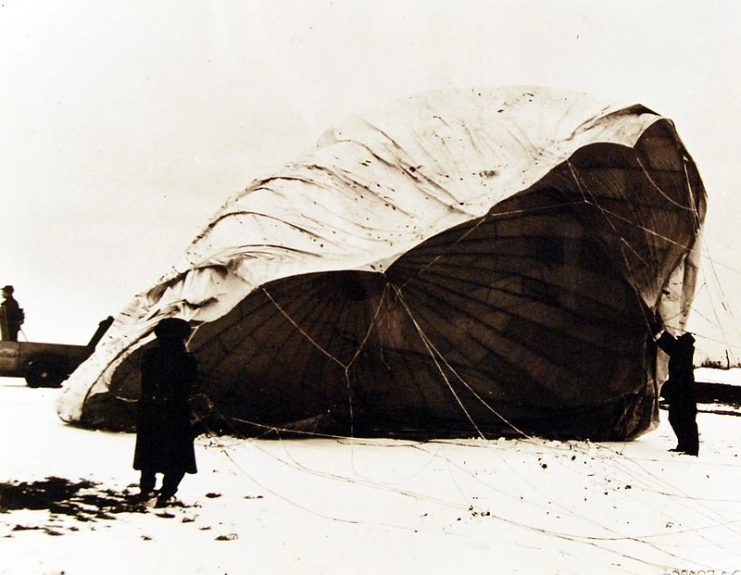 Balloon found near Bigelow, Kansas on February 23, 1945