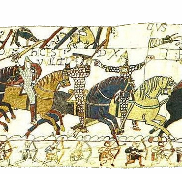 William Duke of Normandy leading a charge