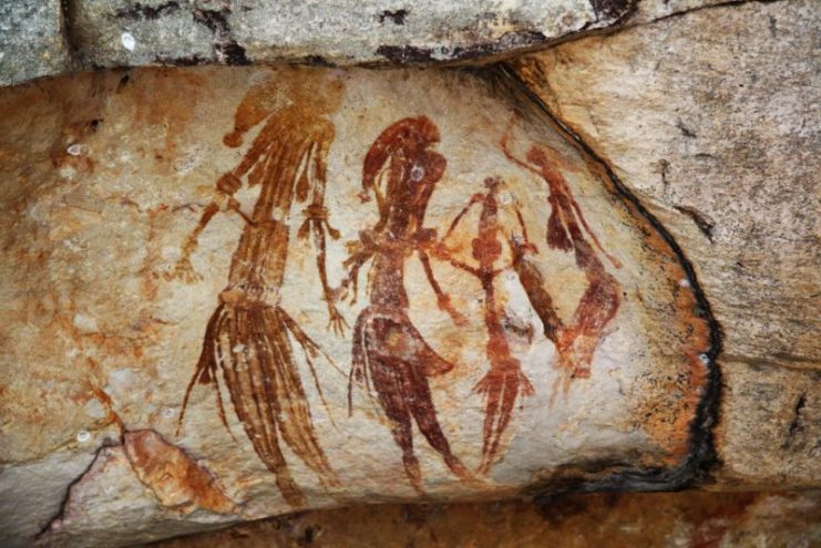 Bradshaw rock paintings. Photo: TimJN1 – CC BY-SA 2.0