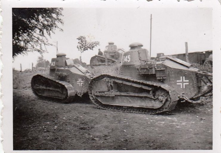 French tanks Char Renault FT used in WWI and WWII. By Grieptoo CC BY-SA 4.0