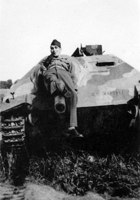 Captured Hetzer 1945.
