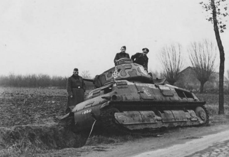 Captured Somua S35 tank