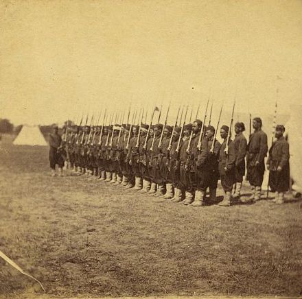 Company E, 5th Regiment N.Y. Zouaves, at Camp Butler, Va