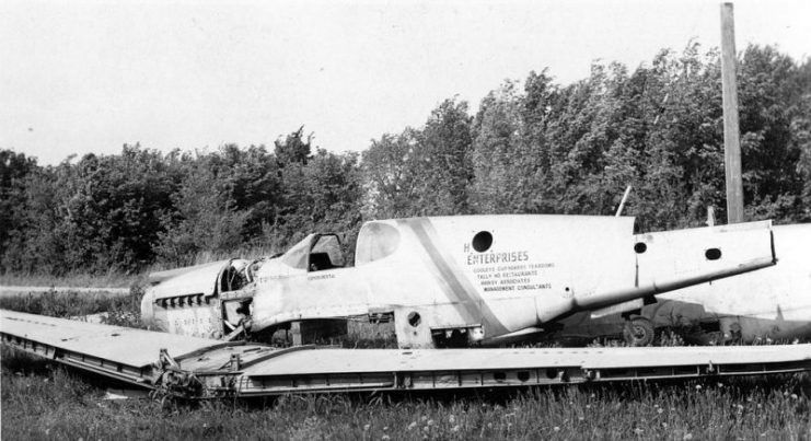 Destroyed North American A-36A