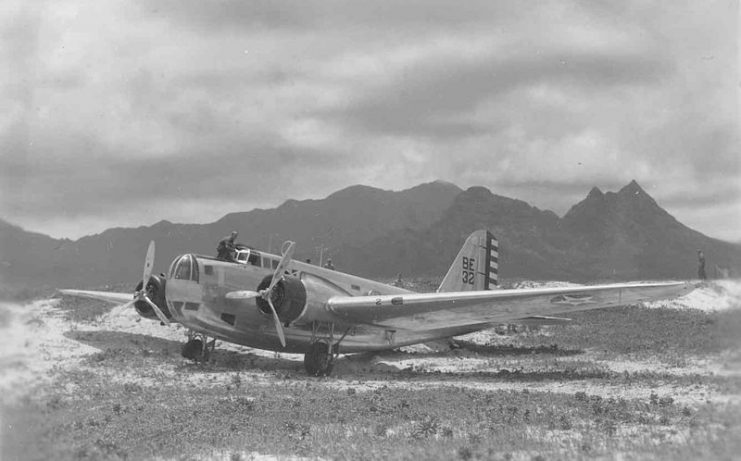 Douglas B-18 of the 3rd Bomb Group (BC 20) after over-running the runway