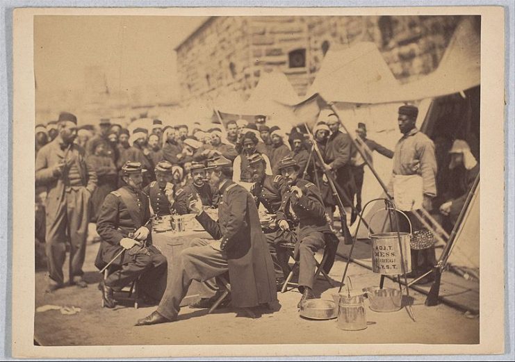 Duryea Zouaves, Regimental Mess, Fort Schuyler, May 18, 1861