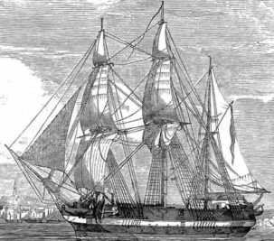 One of the ships of Sir John Franklin’s last expedition (Erebus or Terror)