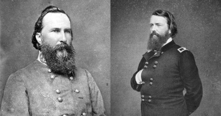 Left: Maj. Gen. James Longstreet      Right: Maj. Gen. John Pope, Army of Virginia