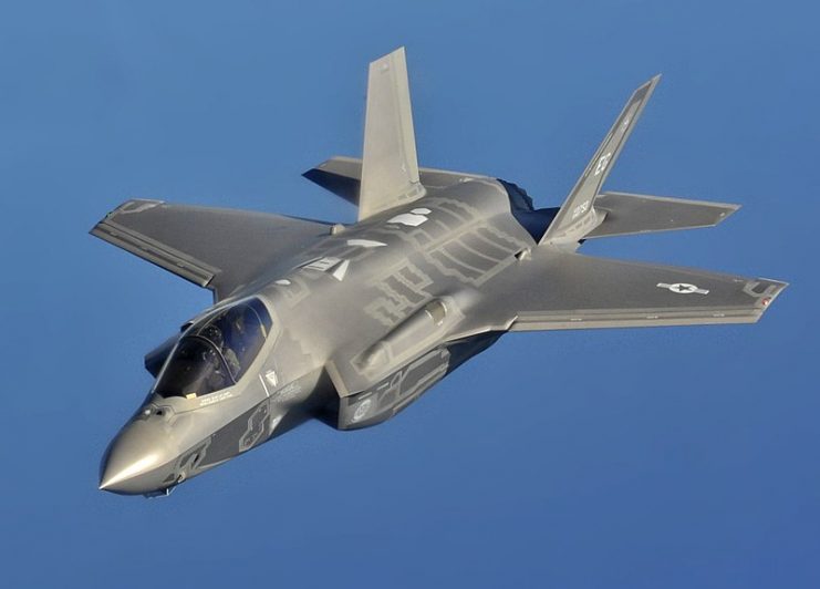 F-35A off the coast of Northwest Florida.