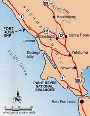 Fort Ross Location.